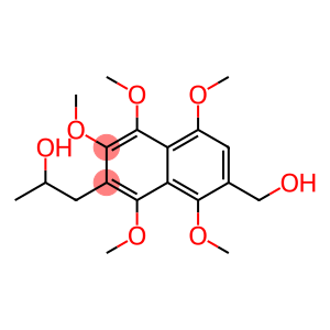 1,3,4,5,8-Pentamethoxy-2-(2-hydroxypropyl)-7-(hydroxymethyl)naphthalene