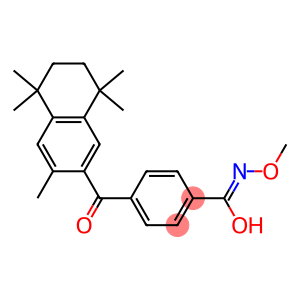 4-((3,5,5,8,8-pentamethyl--5,6,7,8-tetrahydro-2-naphthyl)carbonyl)benzoic acid O-methyloxime