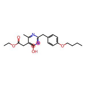 2-(p-Butoxybenzyl)-4-hydroxy-6-methyl-5-pyrimidineacetic acid ethyl ester