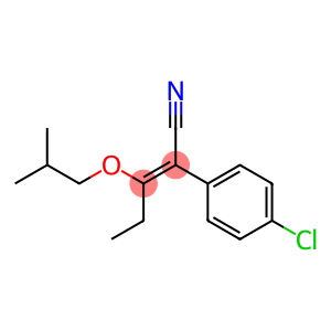 2-(p-Chlorophenyl)-3-isobutoxy-2-pentenenitrile