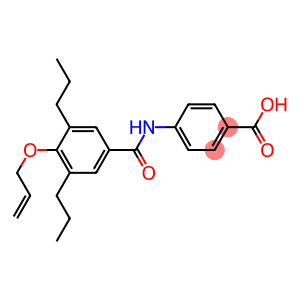 p-(4-Allyloxy-3,5-dipropylbenzoylamino)benzoic acid