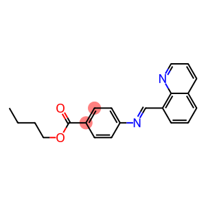 4-[[(Quinolin-8-yl)methylene]amino]benzoic acid butyl ester