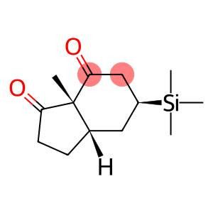 (1R,4S,6S)-1-Methyl-4-trimethylsilylbicyclo[4.3.0]nonane-2,9-dione