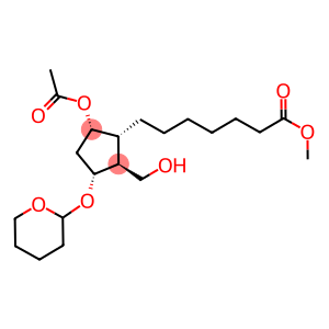 (1R,2S,3R,5S)-5-Acetyloxy-2-hydroxymethyl-3-tetrahydropyranyloxy-α-(phenylseleno)cyclopentaneheptanoic Acid Methyl Ester (Mixture of Diastereomers)