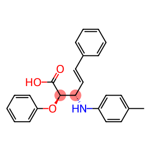 (2R,3S)-2-Phenoxy-3-(4-methylphenylamino)-5-phenyl-4-pentenoic acid