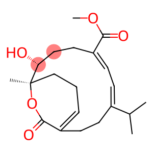 (1R,2R,5Z,7E,11Z)-2-Hydroxy-1-methyl-8-(1-methylethyl)-16-oxo-15-oxabicyclo[9.3.2]hexadeca-5,7,11-triene-5-carboxylic acid methyl ester