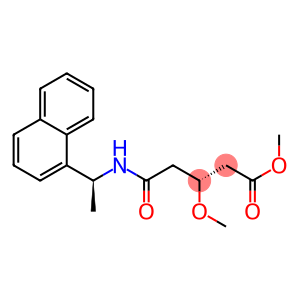 (3R)-4-[[(S)-1-(1-Naphtyl)ethyl]aminocarbonyl]-3-methoxybutyric acid methyl ester