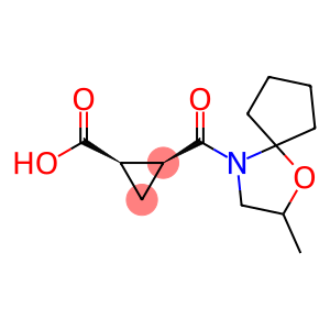 (1R,2S)-2-[(2-methyl-1-oxa-4-azaspiro[4.4]non-4-yl)carbonyl]cyclopropanecarboxylic acid