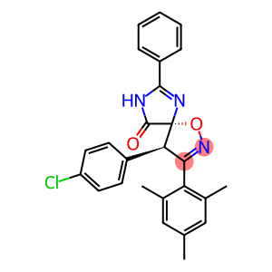 (4R,5R)-3-(2,4,6-Trimethylphenyl)-4-(4-chlorophenyl)-8-phenyl-1-oxa-2,7,9-triazaspiro[4.4]nona-2,8-dien-6-one