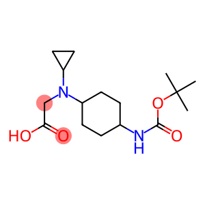 2-(((1R,4R)-4-((tert-butoxycarbonyl)aMino)cyclohexyl)(cyclopropyl)aMino)acetic acid