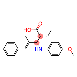 (2R,3S)-2-Ethyl-4-methyl-3-(4-methoxyphenylamino)-5-phenyl-4-pentenoic acid