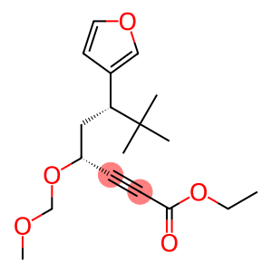 (4R,6S)-7,7-Dimethyl-4-methoxymethoxy-6-(3-furyl)-2-octynoic acid ethyl ester