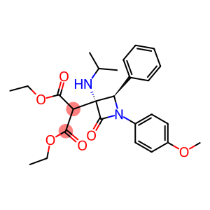 2-[(3R,4R)-3-(Isopropylamino)-1-(4-methoxyphenyl)-2-oxo-4-phenylazetidin-3-yl]malonic acid diethyl ester