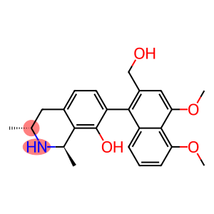(1R,3R)-1,3-Dimethyl-7-[2-(hydroxymethyl)-4,5-dimethoxy-1-naphtyl]-8-hydroxy-1,2,3,4-tetrahydroisoquinoline