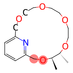 [4R,5R,(-)]-4,5-Dimethyl-3,6,9,12,15-pentaoxa-21-azabicyclo[15.3.1]henicosa-1(21),17,19-triene