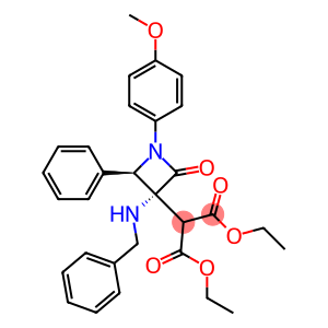2-[(3R,4R)-3-(Benzylamino)-1-(4-methoxyphenyl)-2-oxo-4-phenylazetidin-3-yl]malonic acid diethyl ester