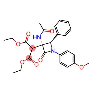 2-[(3R,4R)-3-(Acetylamino)-1-(4-methoxyphenyl)-2-oxo-4-phenylazetidin-3-yl]malonic acid diethyl ester