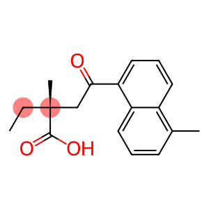 [R,(+)]-2-Methyl-2-[2-(5-methyl-1-naphtyl)-2-oxoethyl]butyric acid