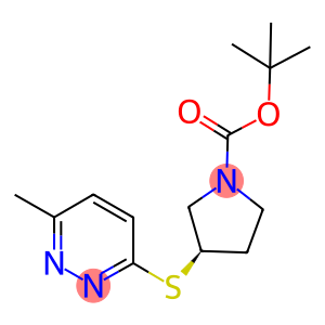 (R)-3-(6-Methyl-pyridazin-3-ylsulfanyl)-pyrrolidine-1-carboxylic acidtert-butyl ester