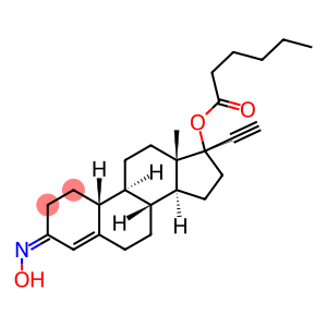 (17R)-17-(Hexanoyloxy)-19-norpregn-4-en-20-yn-3-one oxime