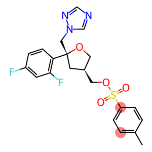 (5R-cis)-Toluene-4-sulfonic acid-5-(2,4-difluoro-phenyl)-5-[1,2,4]triazol-1-ylmethyl-tetrahydro-furan-3-ylmethyl ester