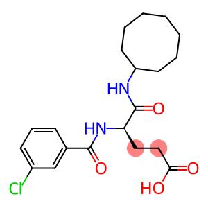 (R)-4-(3-Chlorobenzoylamino)-5-oxo-5-cyclooctylaminovaleric acid