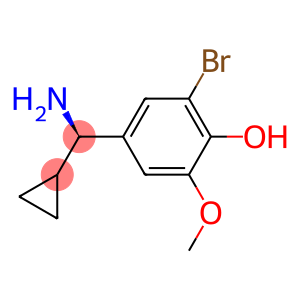 4-((1R)AMINOCYCLOPROPYLMETHYL)-2-BROMO-6-METHOXYPHENOL