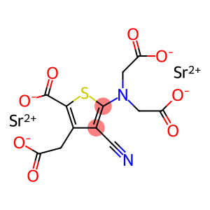 5-[Bis(carboxymethyl)amino]-2-carboxy-4-cyano-3-thiopheneacetic Acid Strontium Salt-13C4