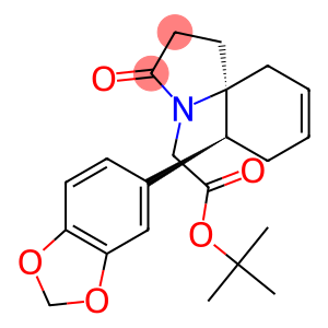 (5S,10S)-2-Oxo-10-(1,3-benzodioxol-5-yl)-1-azaspiro[4.5]dec-7-ene-1-acetic acid tert-butyl ester