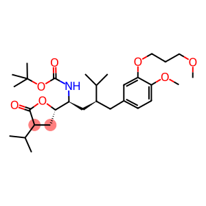 [(1S,3S)-3-[[4-Methoxy-3-(3-methoxypropoxy)phenyl]methyl]-4-methyl-1-[(2S)-tetrahydro-4-(1-methylethyl)-5-oxo-2-furanyl]pentyl]carbamic Acid 1,1-tert-Butyl Ester (Mixture of Diastereomers)