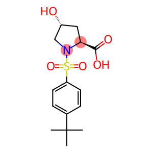(2S,4R)-1-[(4-tert-butylphenyl)sulfonyl]-4-hydroxypyrrolidine-2-carboxylic acid