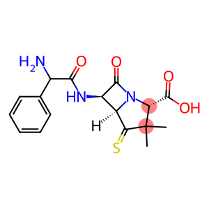 (2S,5R,6R)-6-(2-AMINO-2-PHENYLACETYLAMINO)-3,3-DIMETHYL-7-OXO-4-THIO-1-AZA-BICYCLO[3.2.0]HEPTANE-2-CARBOXYLIC ACID