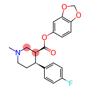 (3S,4S)-4-(4-FLUORO-PHENYL)-1-METHYL-PIPERIDINE-3-CARBOXYLIC ACID BENZO[1,3]DIOXOL-5-YL ESTER