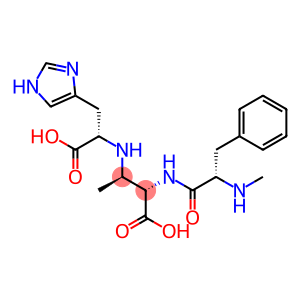 (2S,3R)-2-[(N-Methyl-L-phenylalanyl)amino]-3-[[(1S)-2-(1H-imidazol-4-yl)-1-carboxyethyl]amino]butyric acid