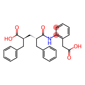2-[[(2S,4S)-2,4-Dibenzyl-4-carboxybutyryl]amino]benzeneacetic acid