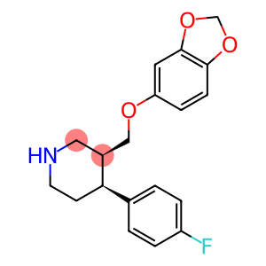 (3S,4S)-3-(BENZO[1,3]DIOXOL-5-YLOXYMETHYL)-4-(4-FLUORO-PHENYL)-PIPERIDINE