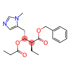 (2S,3R)-2-Ethyl-4-[(1-methyl-1H-imidazol)-5-yl]-3-propionyloxybutanoic acid benzyl ester