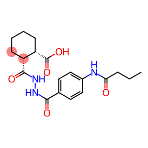 (1S,2R)-2-({2-[4-(butyrylamino)benzoyl]hydrazino}carbonyl)cyclohexanecarboxylic acid