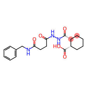 (1S,2R)-2-({2-[4-(benzylamino)-4-oxobutanoyl]hydrazino}carbonyl)cyclohexanecarboxylic acid