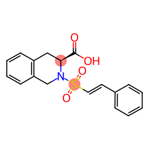 (3S)-2-{[2-phenylvinyl]sulfonyl}-1,2,3,4-tetrahydroisoquinoline-3-carboxylic acid