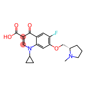 7-[[(2S)-1-Methyl-2-pyrrolidinyl]methoxy]-1-cyclopropyl-6-fluoro-1,4-dihydro-4-oxoquinoline-3-carboxylic acid