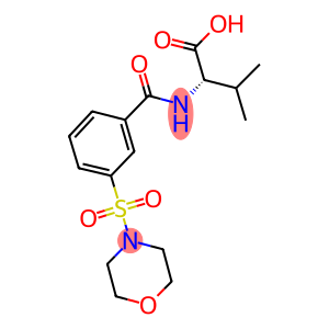 (2S)-3-methyl-2-{[3-(morpholin-4-ylsulfonyl)benzoyl]amino}butanoic acid