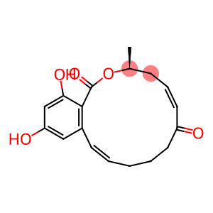 [3S,11E,(-)]-3,4,9,10-Tetrahydro-14,16-dihydroxy-3-methyl-1H-2-benzoxacyclotetradecin-1,7(8H)-dione