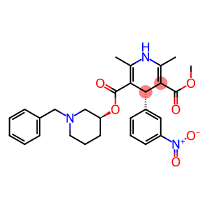(4S)-2,6-Dimethyl-1,4-dihydro-4-(3-nitrophenyl)pyridine-3,5-dicarboxylic acid 3-methyl 5-[(3S)-1-benzylpiperidin-3-yl] ester