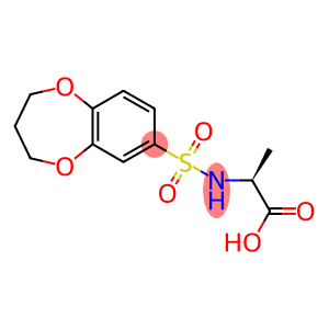 (2S)-2-[(3,4-dihydro-2H-1,5-benzodioxepin-7-ylsulfonyl)amino]propanoic acid
