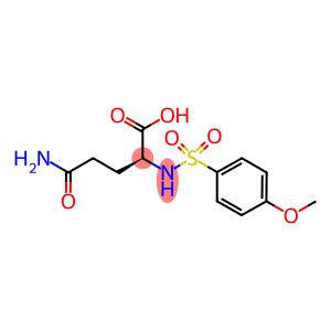(2S)-5-amino-2-{[(4-methoxyphenyl)sulfonyl]amino}-5-oxopentanoic acid