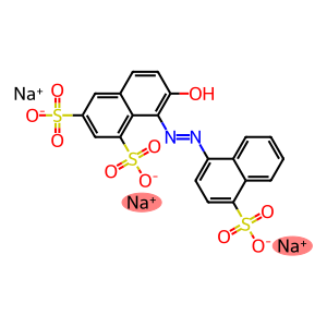 Trisodium 2-hydroxy-1-(4-sulfonato-1-naphthylazo)naphthalen-6,8-disulfonate