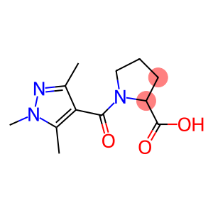 1-[(1,3,5-trimethyl-1H-pyrazol-4-yl)carbonyl]pyrrolidine-2-carboxylic acid