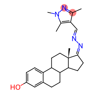 1,3,5-trimethyl-1H-pyrazole-4-carbaldehyde [3-hydroxyestra-1,3,5(10)-trien-17-ylidene]hydrazone