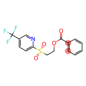 2-{[5-(trifluoromethyl)-2-pyridyl]sulfonyl}ethyl benzoate